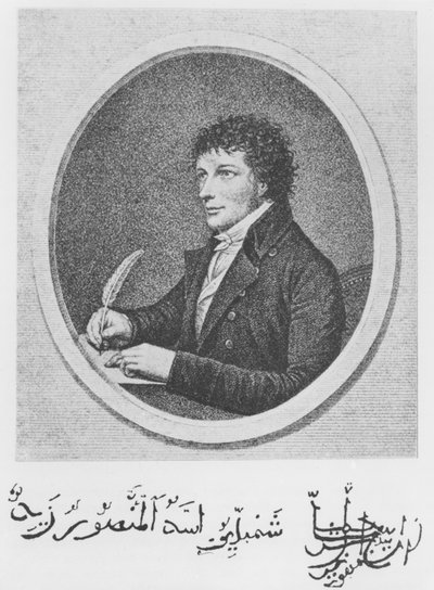 Portret van Jean-Francois Champollion (1790-1832) door French School