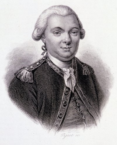 Portret van Jean-Francois Galaup, Graaf de La Perouse door French School
