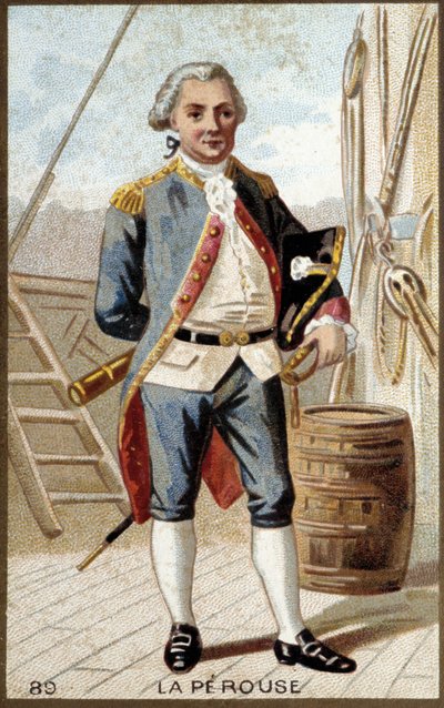 Portret van Jean-François Galaup, Graaf van La Pérouse door French School