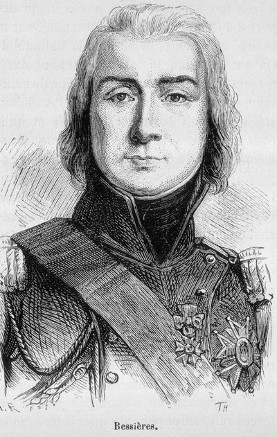 Portret van Jean Baptiste Bessières, Hertog van Istrië, Maarschalk van Frankrijk (1768 - 1813), gedood aan de vooravond van de Slag bij Lützen - in 
