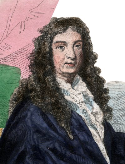 Portret van Jean Baptiste Lully (1632-1687), Franse componist door French School