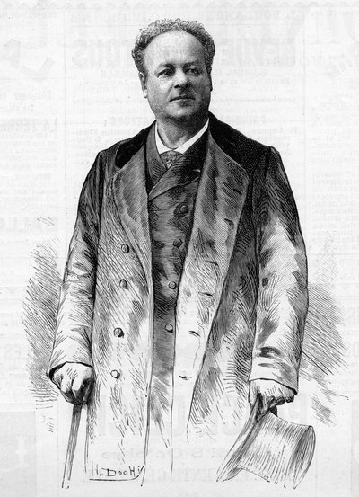 Portret van Jean Berthelier (1830-1888), Frans acteur en zanger. door French School