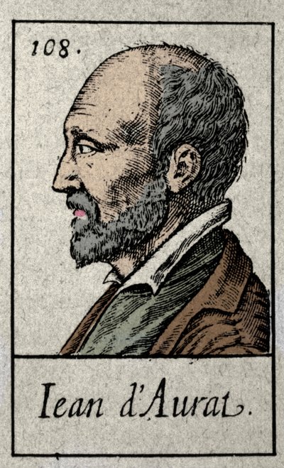 Portret van Jean Dorat (Auratus van zijn echte naam Jean Dinemandi) door French School