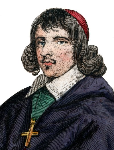 Portret van Jean Francois Paul de Gondi (Gondy) (1614-1679), Kardinaal de Retz, Franse coadjutor bisschop door French School