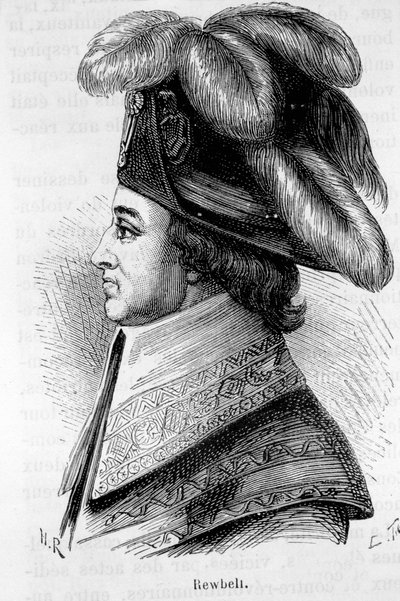 Portret van Jean François Rewbell (of Reubell), Franse politicus (1747 - 1807) - in 