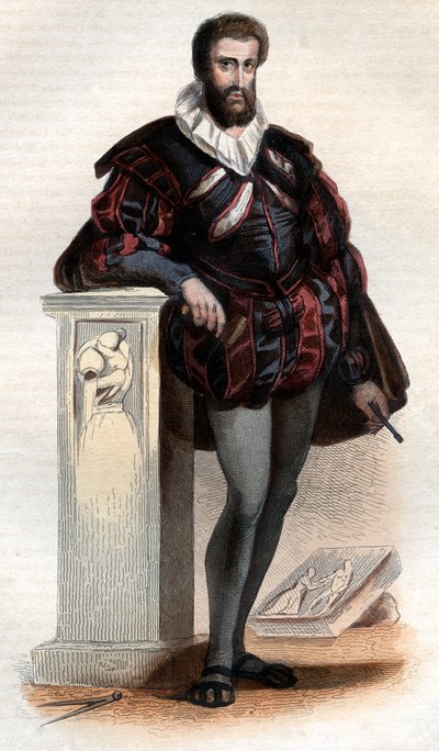 Portret van Jean Goujon (1510-c.1566) door French School