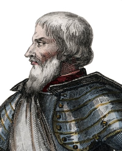 Portret van Jean II Le Maingre, genaamd Boucicaut, maarschalk van Frankrijk door French School