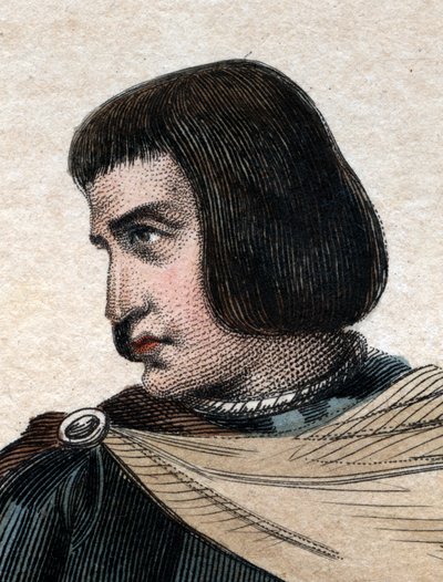 Portret van Jean Juvenal (Jouvenel) des Ursins (1360-1431), Franse rechter. door French School