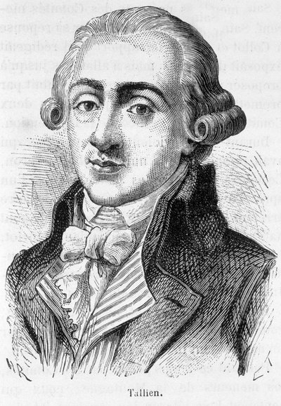 Portret van Jean Lambert (Jean-Lambert) Tallian, Franse politicus (1767-1820) - in 