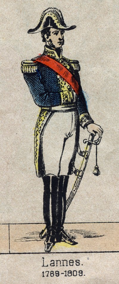 Portret van Jean Lannes, hertog van Montebello, maarschalk van Frankrijk (1769-1809). Beeld van Epinal uit het einde van de 19e eeuw door French School