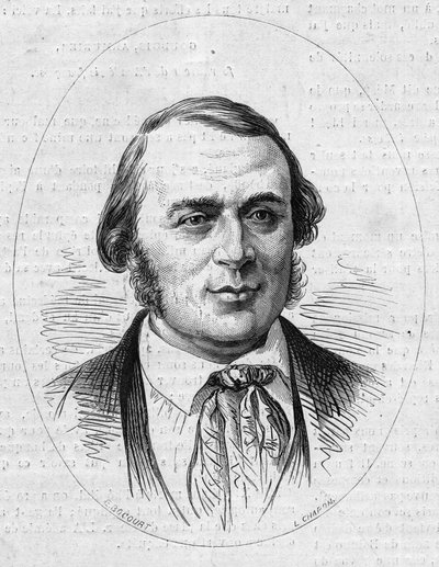 Portret van Jean Louis Rodolphe Agassiz (1807-1873), Amerikaanse natuurkundige door French School