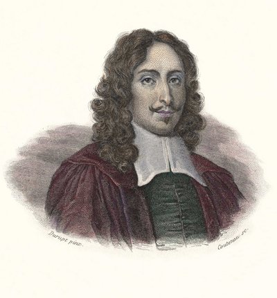 Portret van Jean de Rotrou (1609 - 1650), Franse dichter en toneelschrijver in “Portretten van Nuttige Mannen” door French School