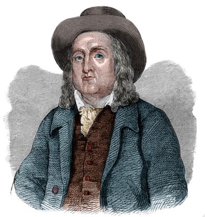 Portret van Jeremy Bentham door French School