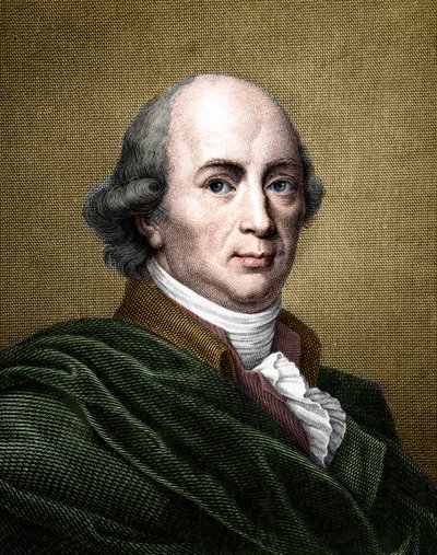 Portret van Johann Gottfried Herder (1744-1803), Duitse filosoof en schrijver (latere inkleuring) door French School