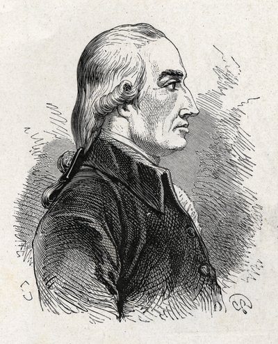 Portret van Joseph Black (1761 - 1799), Britse natuurkundige en chemicus (ontdekking van magnesia) - in 