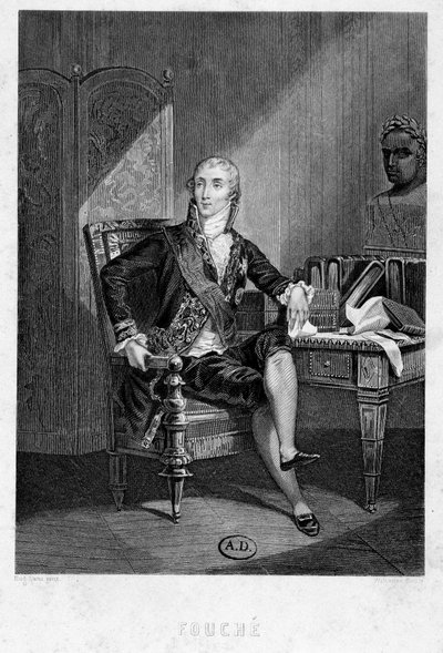 Portret van Joseph Fouche, revolutionair afgevaardigde van de Montagne en organisator van de Terreur in Lyon door French School
