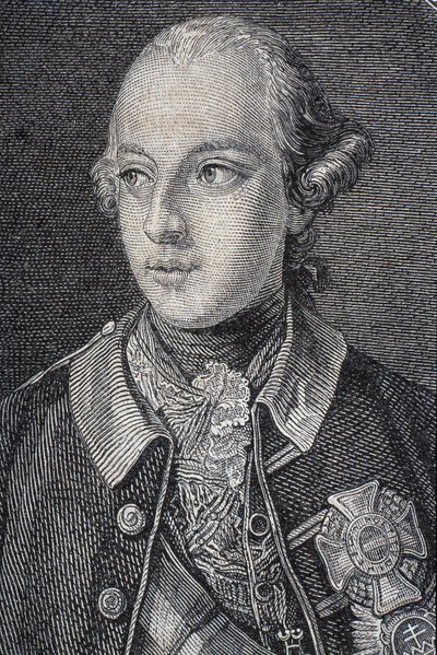 Portret van Joseph II, Koning van Duitsland vanaf 1764 en Heilige Roomse Keizer vanaf 1765 door French School