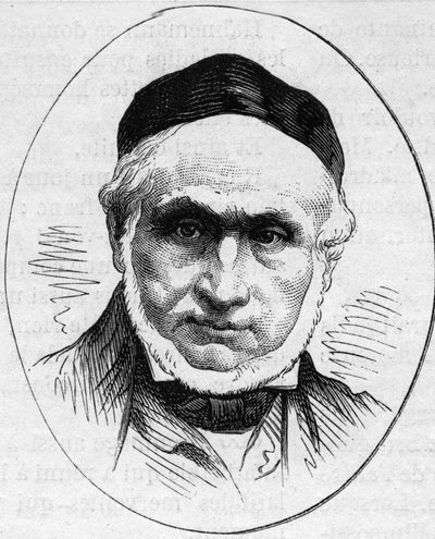 Portret van Joseph Nicolas Robert Fleury (Robert-Fleury) door French School