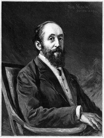 Portret van Jules Claretie (1840-1913), Franse romanschrijver en lid van de Franse academie tussen 1888 en 1913, In 