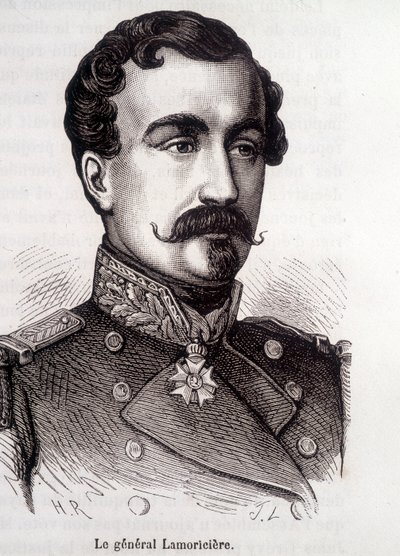 Portret van Lamoricière, Franse generaal en politicus (1806 - 1865) door French School