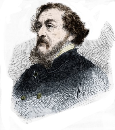 Portret van Leon Gozlan Franse journalist en romanschrijver. door French School