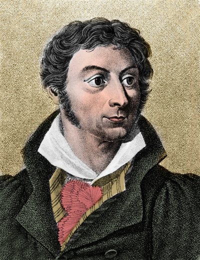 Portret van Lorenz Oken (1779-1851), Duitse natuuronderzoeker en filosoof door French School