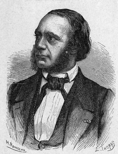 Portret van Louis Breguet (1804 - 1883), horlogemaker en uitvinder van telegrafieapparatuur - in 