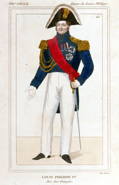 Portret van Lodewijk Filips I, koning van de Fransen door French School