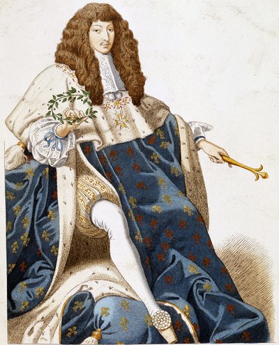 Portret van Lodewijk XIV, jong. door French School