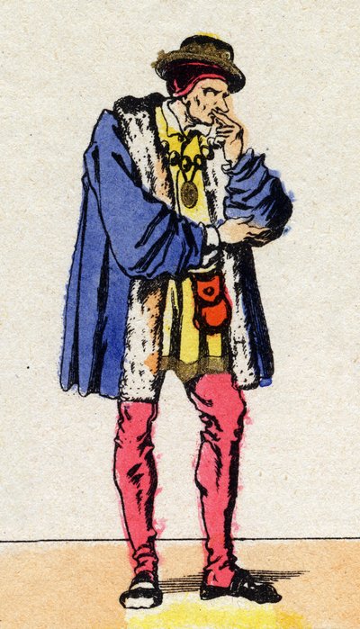 Portret van Lodewijk XI (1423-1483), Koning van Frankrijk. door French School