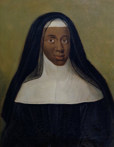 Portret van Louise-Marie-Therese (1664-1732) De Zwarte Non van Moret door French School