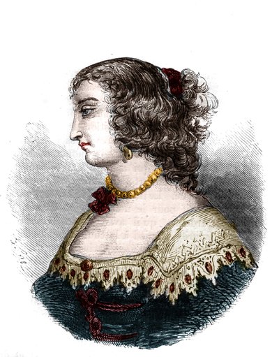 Portret van Mademoiselle de Hautefort (Marie de Hautefort) door French School