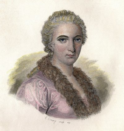 Portret van Maria Gaetena Agnesi door French School