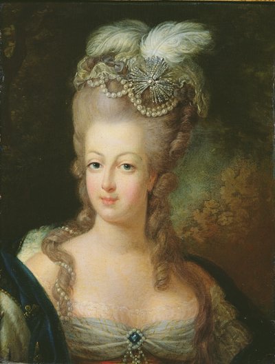 Portret van Marie-Antoinette de Habsbourg-Lorraine (1755-93) door French School
