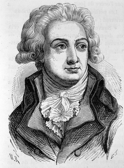 Portret van Marie Jean Herault de Sechelles (1759-1794), Franse politicus - in 
