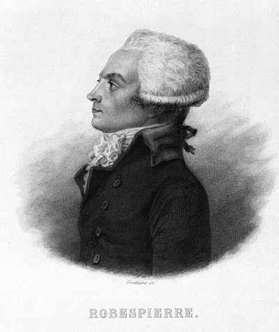 Portret van Maximilien Robespierre (1758 - 1794) - in 
