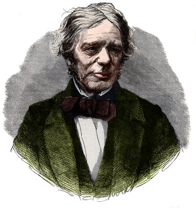 Portret van Michael Faraday door French School