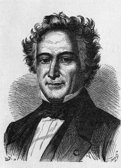 Portret van Michel Eugene (Michel-Eugene) Chevreul (1786-1889), Franse chemicus - in 