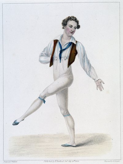 Portret van Monsieur Le Blond in het Ballet van de Veronderstelde Boer door French School