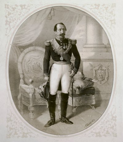 Portret van Napoleon III (1808 - 1873) door French School