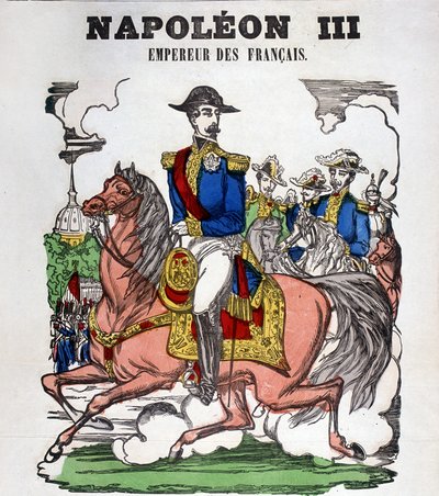 Portret van Napoleon III. Beeld van Epinal door French School