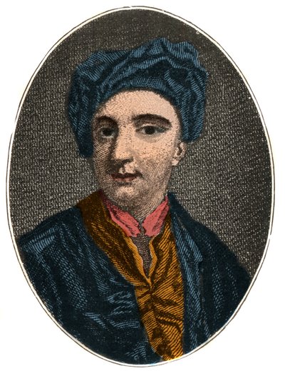 Portret van Nicholas Rowe, Engelse toneelschrijver, dichter en diverse schrijver. door French School