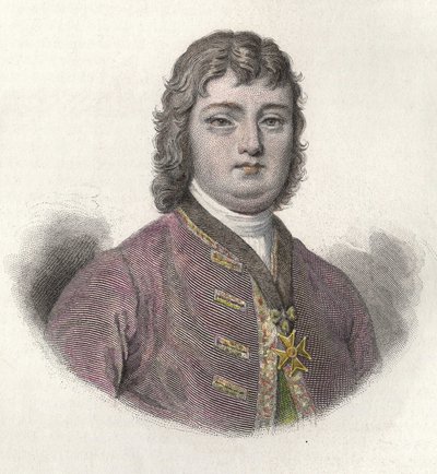 Portret van Nicolas Roze dit le Chevalier Roze (1675-1733), Franse militair en gouverneur. in 
