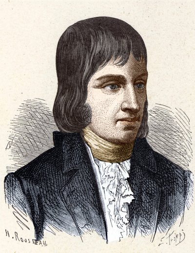 Portret van Philippe Lebon (1769 - 1804), Franse ingenieur en chemicus (uitvinder van gasverlichting) - in 