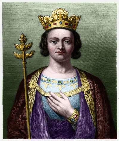 Portret van Philippe V de Lange (1294 - 1322), koning van Frankrijk door French School