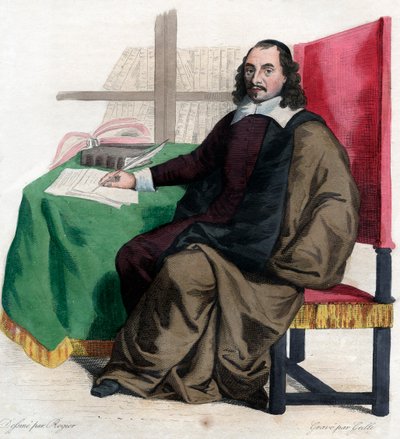 Portret van Pierre Corneille (1606-1684), Franse toneelschrijver door French School