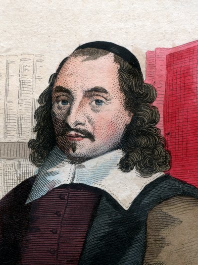 Portret van Pierre Corneille (1606-1684), Franse toneelschrijver. door French School