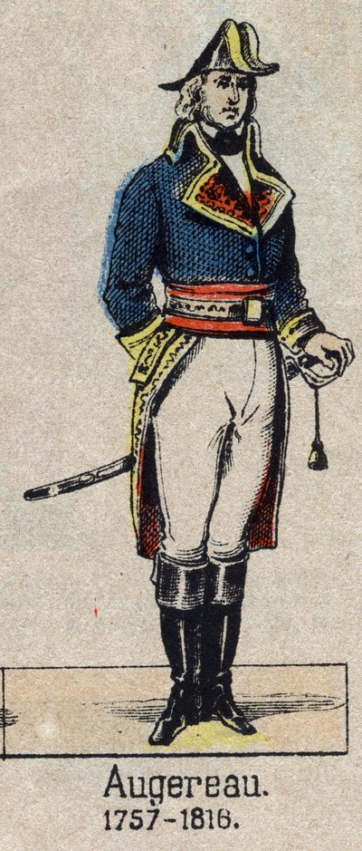 Portret van Pierre Francois Charles Augereau, hertog van Castiglione (maarschalk Augereau) Maarschalk van Frankrijk (Parijs) door French School
