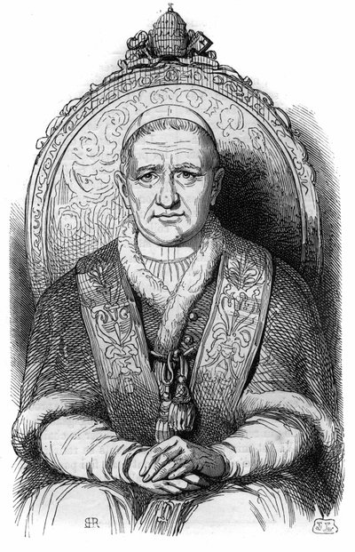 Portret van paus Gregorius XVI (Bartolomeo Alberto Cappellari) door French School