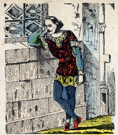 Portret van Prins Karel van Neder-Lotharingen (Karel I van Lotharingen) (953-991) opgesloten in Orléans in 991 door French School